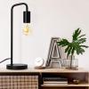imageOBright Astrum  LED Desk Lamp with Dual USB Charging Ports 100 Metal 270 Degree Swivel Arms Soft White Light 3000K Bedside ampamp Home Office Table Lamp ETL Listed BlackIndustrialBlack