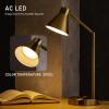 imageOBright Astrum  LED Desk Lamp with Dual USB Charging Ports 100 Metal 270 Degree Swivel Arms Soft White Light 3000K Bedside ampamp Home Office Table Lamp ETL Listed BlackAntique Brass