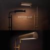 imageOBright Cedric Adjustable Pharmacy Floor Lamp  Industrial Design for Reading Crafting Work  10W LED Height 4561 inches  Ideal for Living Room Bedside Office  Antique Brass GoldBrushed Gold