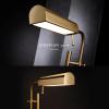 imageOBright Cedric Adjustable Pharmacy Floor Lamp  Industrial Design for Reading Crafting Work  10W LED Height 4561 inches  Ideal for Living Room Bedside Office  BlackAntique Brass Gold