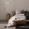 imageOBright Cedric Adjustable Pharmacy Floor Lamp  Industrial Design for Reading Crafting Work  10W LED Height 4561 inches  Ideal for Living Room Bedside Office  BlackBrushed Nickel