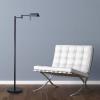 imageOBright Dimmable LED Pharmacy Floor Lamp 12W LED Full Range Dimming 360 Degree Swing Arms Adjustable Heights Standing Lamp for Reading Sewing and Craft ETL Listed Antique Brass GoldBlack