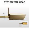 imageOBright Dimmable LED Pharmacy Floor Lamp 12W LED Full Range Dimming 360 Degree Swing Arms Adjustable Heights Standing Lamp for Reading Sewing and Craft ETL Listed Antique Brass GoldAntique Brass Gold