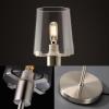 imageOBright Elegante  Dimmable LED Floor Lamp with Clear Glass Shade TouchControlled Lighting 665Inch Perfect for Dinning Living Room and Bedroom Antique BrassBrushed Nickel
