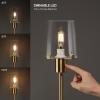 imageOBright Elegante  Dimmable LED Floor Lamp with Clear Glass Shade TouchControlled Lighting 665Inch Perfect for Dinning Living Room and Bedroom Antique BrassAntique Brass
