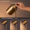 imageOBright Helios  Adjustable Tripod LED Floor Lamp Dimmable Swivel Head Perfect for Reading and Task Lighting BlackAntique Brass
