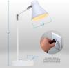 imageOBright LED Desk Lamp with USB Charging Port 100 Metal 270 Flexible Swivel Arms Soft White LED Reading Light 3000K BedsideOfficeTable Lamp ETL Listed WhiteWhite