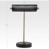 imageOBright LED Desk Lamp with USB Charging Port 100 Metal 270 Flexible Swivel Arms Soft White LED Reading Light 3000K BedsideOfficeTable Lamp ETL Listed WhitePiano Lamp  Black