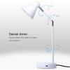 imageOBright LED Desk Lamp with USB Charging Port 100 Metal 270 Flexible Swivel Arms Soft White LED Reading Light 3000K BedsideOfficeTable Lamp ETL Listed WhiteWhite