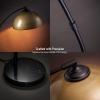 imageOBright Moab  Modern Arc Floor Lamp with Adjustable Dome Shade Marble Base and Foot Pedal Switch 64 Inch  Ideal for Living Room Bedroom Office Brushed GoldBrushed Gold
