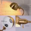 imageOBright Nova  Adjustable Floor Lamp with Flexible Gooseneck and Rotatable Shade E26 Socket 10Inch Base  Ideal for Reading Bedside Living Room Brushed NickelAntique Brass