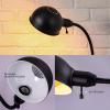 imageOBright Nova  Adjustable Floor Lamp with Flexible Gooseneck and Rotatable Shade E26 Socket 10Inch Base  Ideal for Reading Bedside Living Room Brushed NickelBlack