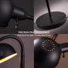 imageOBright Nova  Adjustable Floor Lamp with Flexible Gooseneck and Rotatable Shade E26 Socket 10Inch Base  Ideal for Reading Bedside Living Room Brushed NickelBlack