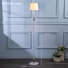 imageOBright Velum  Classic Floor Lamp Elegant Linen Shade Pull Chain Switch Luxury Gold Handle Modern Minimalist Design  Perfect for Living Room Bedroom Office  BlackWhiteGold