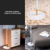 imageOBright Velum  Classic Floor Lamp Elegant Linen Shade Pull Chain Switch Luxury Gold Handle Modern Minimalist Design  Perfect for Living Room Bedroom Office  BlackWhiteGold