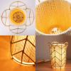 imageOBright Weaver  Handcrafted Woven Rattan Table Lamp Decorative Night Lamp E26 Medium Socket Rocker Switch Ambient LightingRattan