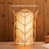 imageOBright Weaver  Handcrafted Woven Rattan Table Lamp Decorative Night Lamp E26 Medium Socket Rocker Switch Ambient LightingRattan