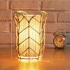 imageOBright Weaver  Handcrafted Woven Rattan Table Lamp Decorative Night Lamp E26 Medium Socket Rocker Switch Ambient LightingRattan