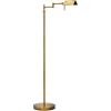 imageOBright Dimmable LED Pharmacy Floor Lamp 12W LED Full Range Dimming 360 Degree Swing Arms Adjustable Heights Standing Lamp for Reading Sewing and Craft ETL Listed Antique Brass GoldAntique Brass Gold