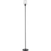 imageOBright Elegante  Dimmable LED Floor Lamp with Clear Glass Shade TouchControlled Lighting 665Inch Perfect for Dinning Living Room and Bedroom Antique BrassBlack