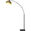 imageOBright Moab  Modern Arc Floor Lamp with Adjustable Dome Shade Marble Base and Foot Pedal Switch 64 Inch  Ideal for Living Room Bedroom Office Brushed GoldBrushed Gold