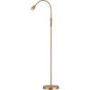 imageOBright Ray  Adjustable LED Beam Floor Lamp Dimmable and Zoomable Spotlight Flexible Gooseneck ReadingCrafting Standing Lamp Work Table Light Matte BlackAntique Brass