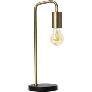 imageOBright Astrum  LED Desk Lamp with Dual USB Charging Ports 100 Metal 270 Degree Swivel Arms Soft White Light 3000K Bedside ampamp Home Office Table Lamp ETL Listed BlackIndustrialGoldBlack