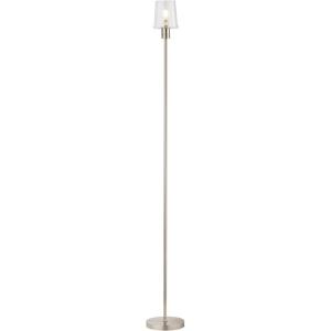 imageOBright Elegante  Dimmable LED Floor Lamp with Clear Glass Shade TouchControlled Lighting 665Inch Perfect for Dinning Living Room and Bedroom Antique BrassBrushed Nickel