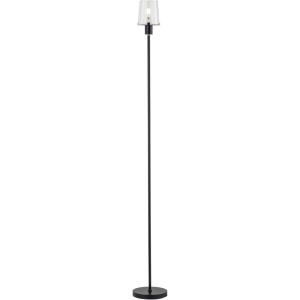imageOBright Elegante  Dimmable LED Floor Lamp with Clear Glass Shade TouchControlled Lighting 665Inch Perfect for Dinning Living Room and Bedroom Antique BrassBlack