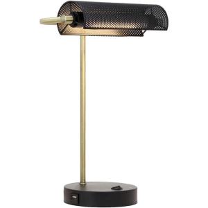 imageOBright LED Desk Lamp with USB Charging Port 100 Metal 270 Flexible Swivel Arms Soft White LED Reading Light 3000K BedsideOfficeTable Lamp ETL Listed WhitePiano Lamp  Black