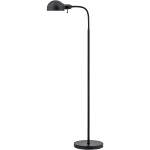 imageOBright Nova  Adjustable Floor Lamp with Flexible Gooseneck and Rotatable Shade E26 Socket 10Inch Base  Ideal for Reading Bedside Living Room Brushed NickelBlack