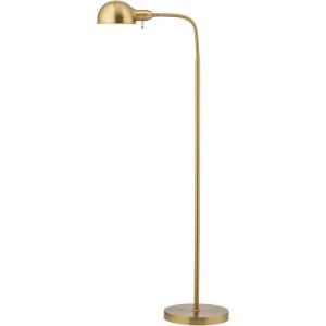 imageOBright Nova  Adjustable Floor Lamp with Flexible Gooseneck and Rotatable Shade E26 Socket 10Inch Base  Ideal for Reading Bedside Living Room Brushed NickelAntique Brass
