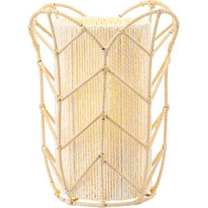imageOBright Weaver  Handcrafted Woven Rattan Table Lamp Decorative Night Lamp E26 Medium Socket Rocker Switch Ambient LightingRattan