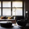 imageOBright Ash  3Light LED Tree Floor Lamp Dimmable 3Head LED Multidirectional Standing lamp Adjustable MultiShade Swivel Cone Floor Lamp for Living Room Bedroom Brushed NickelBrushed Nickel