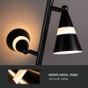 imageOBright Ash  3Light LED Tree Floor Lamp Dimmable 3Head LED Multidirectional Standing lamp Adjustable MultiShade Swivel Cone Floor Lamp for Living Room Bedroom Brushed NickelBlack