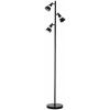 imageOBright Ash  3Light LED Tree Floor Lamp Dimmable 3Head LED Multidirectional Standing lamp Adjustable MultiShade Swivel Cone Floor Lamp for Living Room Bedroom Brushed NickelBlack