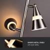 imageOBright Ash  3Light LED Tree Floor Lamp Dimmable 3Head LED Multidirectional Standing lamp Adjustable MultiShade Swivel Cone Floor Lamp for Living Room Bedroom Brushed NickelBrushed Nickel