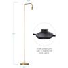 imageOBright Industrial Floor Lamp for Living Room Metal Lamp E26 Socket 70 Inches Minimalist Design for Decorative Lighting Stand Lamp for Bedroom Office Dorm GoldGold