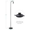 imageOBright Industrial Floor Lamp for Living Room Metal Lamp E26 Socket 70 Inches Minimalist Design for Decorative Lighting Stand Lamp for Bedroom Office Dorm GoldBlack