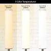 imageOBright LED Cylinder Floor Lamp with Remote Control Full Range Dimming Adjustable Color Temperature 3000K6000K Minimalist Standing Lamps for Living Room Bedrooms and Office Brushed NickelBrushed Nickel Remote Control