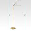 imageOBright Moon  Dimmable LED Floor Lamp Adjustable Color Temperature for Bedside Reading Work Light ArtCrafting Light Sewing 360 Flexible Gooseneck Rotatable Lighting Antique BrassAntique Brass
