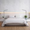 imageOBright Moon  Dimmable LED Floor Lamp Adjustable Color Temperature for Bedside Reading Work Light ArtCrafting Light Sewing 360 Flexible Gooseneck Rotatable Lighting Antique BrassBlack