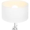 imageOBright Tripod Floor Lamp Adjustable in Height 100 Metal Body with Linen Drum Shade E26 Socket Bedside Lamp Standing Light for Living Room Bedroom Office Brushed NickelBrushed Nickel