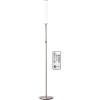 imageOBright LED Cylinder Floor Lamp with Remote Control Full Range Dimming Adjustable Color Temperature 3000K6000K Minimalist Standing Lamps for Living Room Bedrooms and Office Brushed NickelBrushed Nickel Remote Control