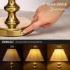 imageOBright Ember Rechargeable Table Lamp BlackBalusterAntique BrassBaluster