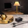 imageOBright Ember Rechargeable Table Lamp BlackBalusterAntique BrassBaluster