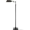 imageOBright Arcadia  Pharmacy Floor Lamp Full Range Dimming Swing Arm Task Lamp with Replaceable Bulb Socket Adjustable Height 47 to 55 360 Rotatable Shade AllMetal Design BlackBlack