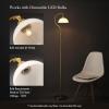 imageOBright Heritage  Bankers Floor Lamp 3Level Touch Dimming Adjustable Tilt Shade Removable Lampshade Design E26 Socket with 6W Dimmable LED Bulb White Jade Glass Shade Oil Rubbed BronzeAntique BrassWhite Glass